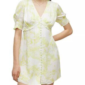 ✨ All Saints Mini Dress Demi Marama Citrus Yellow